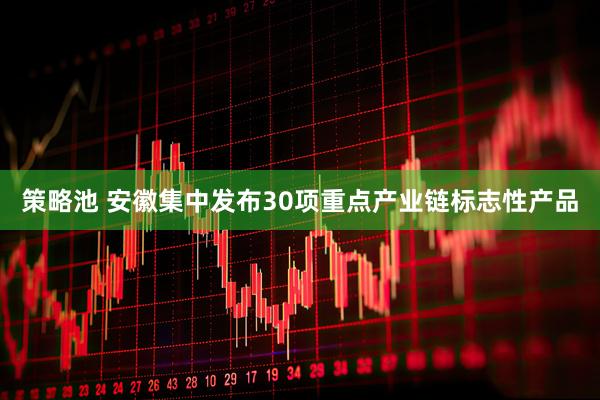 策略池 安徽集中发布30项重点产业链标志性产品